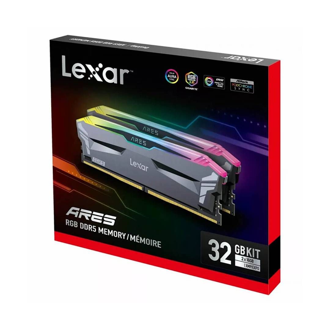 RAM PC DDR5 32Gb (Kit 16x2 Bus 6000) Lexar ARES RGB